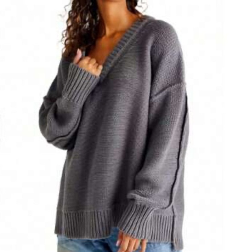 Free People Alli V-Neck Sweater
